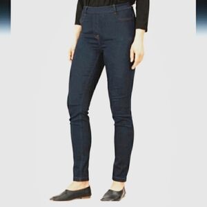 Masai Copenhagen, Papia, Size M pull on stretch jeans in Dark Blue Denim